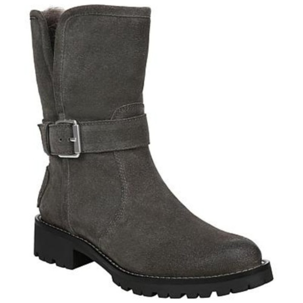 Sam Edelman Jeanie Waterproof Suede Leather Boots